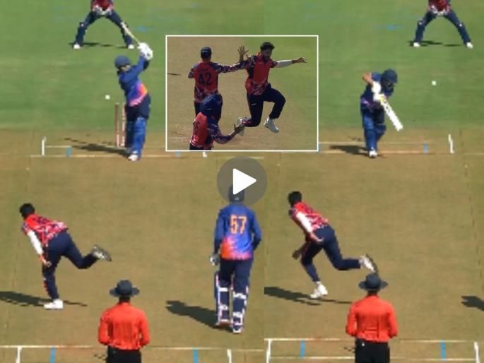 Nitish Kumar Reddy Takes Hat Trick For Andhra Against Madhya Pradesh In Syed Mushtaq Ali Trophy 2025 Watch Video | SMAT 2025 : टीम इंडियातून बाहेर काढलं त्यानं हॅटट्रिकसह पुण्याचं मैदान गाजवलं, पण... (VIDEO)