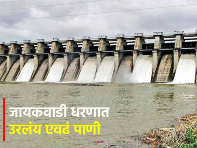 After giving water to thermal power, this much water is left in Jayakwadi Dam. | औष्णिक विद्यूतला सोडल्यानंतर आता जायकवाडी धरणात उरलंय एवढं पाणी... After giving water to thermal power, this much water is left in Jayakwadi Dam. | औष्णिक विद्यूतला सोडल्यानंतर आता जायकवाडी धरणात उरलंय एवढं पाणी...