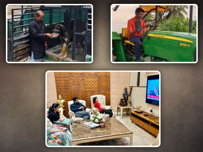 Pune candidate relaxes after one and a half months of campaigning 1 day with family and also attendance at office | दीड महिन्याच्या प्रचारानंतर पुण्यातील उमेदवार रिलॅक्स; १ दिवस कुटुंबासोबत अन् कार्यालयातही हजेरी Pune candidate relaxes after one and a half months of campaigning 1 day with family and also attendance at office | दीड महिन्याच्या प्रचारानंतर पुण्यातील उमेदवार रिलॅक्स; १ दिवस कुटुंबासोबत अन् कार्यालयातही हजेरी