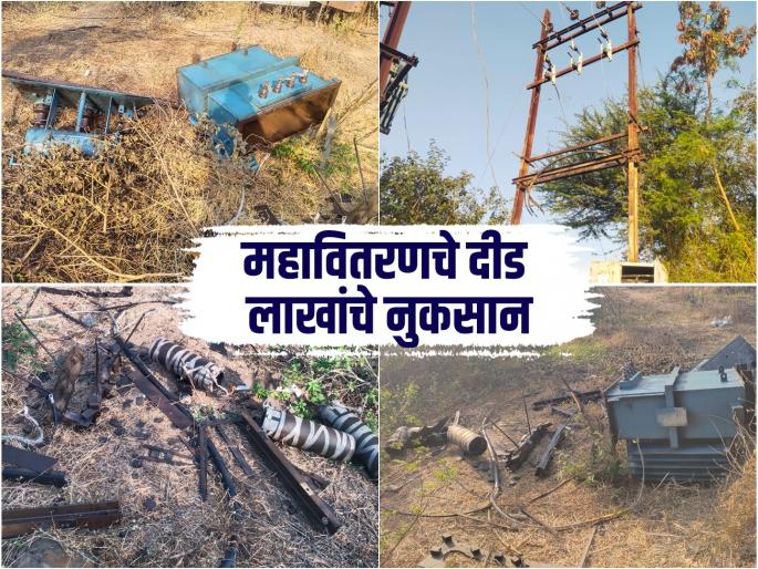 Thieves broke electric motor in Kandali in Junnar taluka Farmers face a new crisis | जुन्नर तालुक्यातील कांदळीत विद्युत रोहित्र चोरट्यांनी फोडले; शेतकऱ्यांपुढे उभे नवे संकट Thieves broke electric motor in Kandali in Junnar taluka Farmers face a new crisis | जुन्नर तालुक्यातील कांदळीत विद्युत रोहित्र चोरट्यांनी फोडले; शेतकऱ्यांपुढे उभे नवे संकट