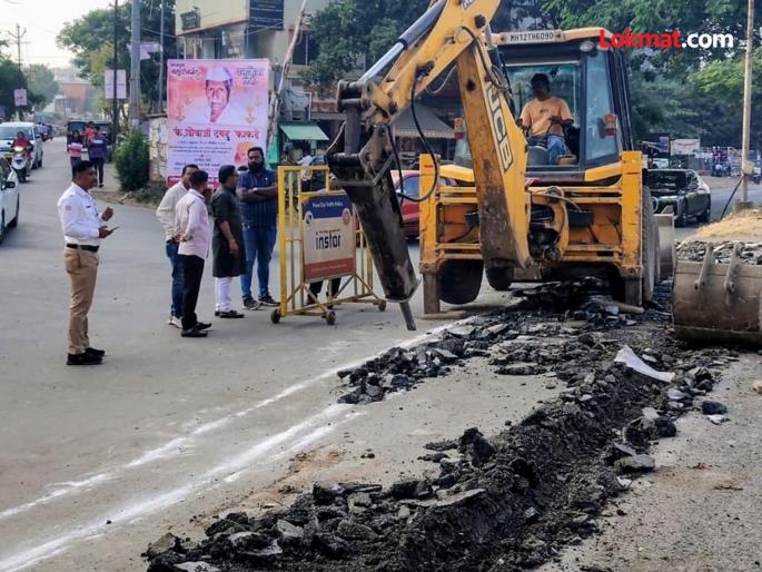 Manajinagar road near Navale bridge permanently closed; Urgent action taken to control accidents | नवले पुलाजवळील 'हा' रस्ता कायमस्वरूपी बंद; अपघातांवर नियंत्रण मिळवण्यासाठी तातडीची कारवाई