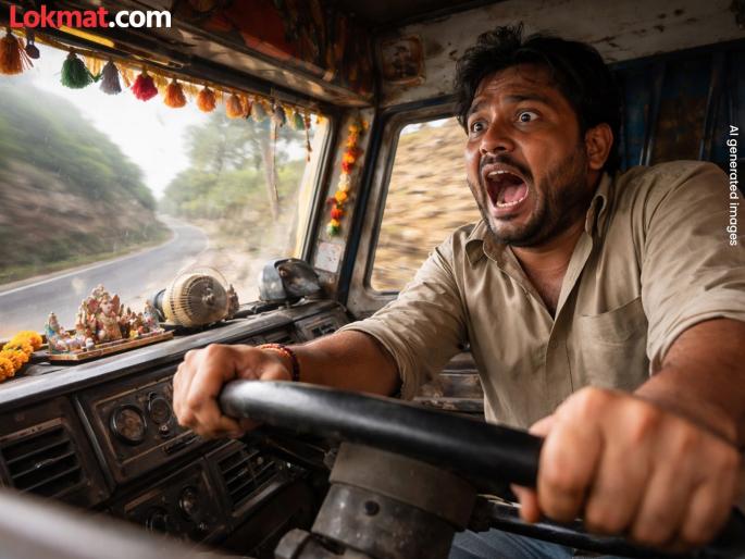 Truck brakes fail near Daripula in Ambegaon, driver loses control and dies | आंबेगावात दरीपुलाजवळ ट्रकचा ब्रेक निकामी, नियंत्रण सुटून चालकाचा मृत्यू Truck brakes fail near Daripula in Ambegaon, driver loses control and dies | आंबेगावात दरीपुलाजवळ ट्रकचा ब्रेक निकामी, नियंत्रण सुटून चालकाचा मृत्यू