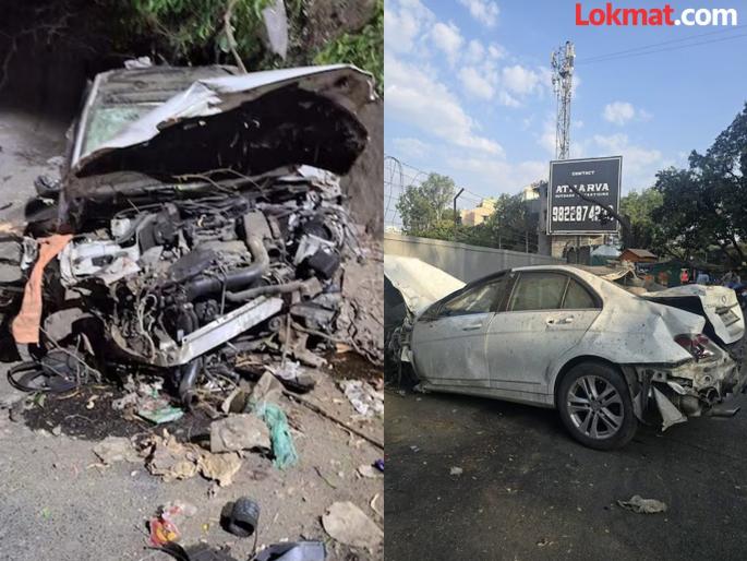 Horrific accident near Vadgaon bridge Mercedes hits a motorcycle kills a biker | वडगाव पुलाजवळ भीषण अपघात; मर्सिडीजची जोरदार धडक, दुचाकीस्वाराचा मृत्यू Horrific accident near Vadgaon bridge Mercedes hits a motorcycle kills a biker | वडगाव पुलाजवळ भीषण अपघात; मर्सिडीजची जोरदार धडक, दुचाकीस्वाराचा मृत्यू