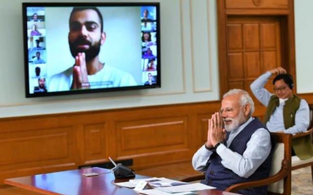 ... Anvirat Kohli retweeted Prime Minister Narendra Modi | ... अन् विराट कोहलीनं पंतप्रधान नरेंद्र मोदींचं ते ट्विट केलं रिट्वीट