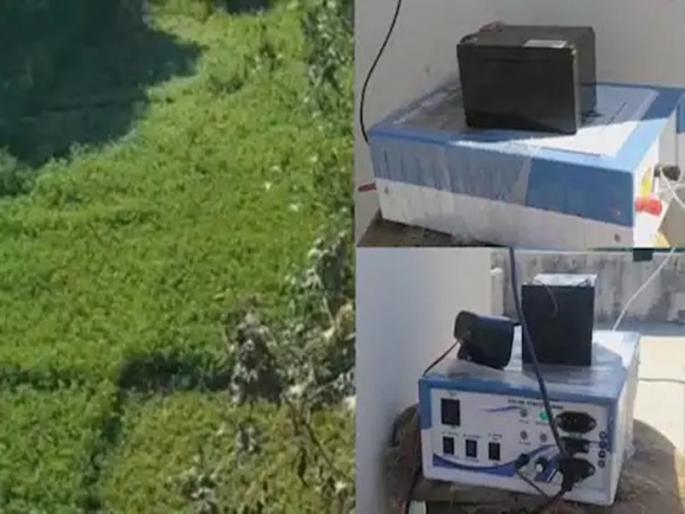 Indigenous Jugad of 'Jatka Machine' for crop protection from wild animals | वन्यप्राण्यांपासून पीक संरक्षणासाठी ‘झटका मशीन’चे देशी जुगाड Indigenous Jugad of 'Jatka Machine' for crop protection from wild animals | वन्यप्राण्यांपासून पीक संरक्षणासाठी ‘झटका मशीन’चे देशी जुगाड