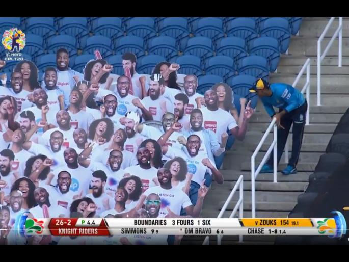CPL Final : Spot the ball, Mohammad Nabi's Operation ball search, watch Video | CPL Final : प्रेक्षकांविना सामना म्हणजे, खेळाडूंच्या डोक्याला ताप; पाहा ICCनेही फिरकी घेतलेला मजेशीर व्हिडीओ