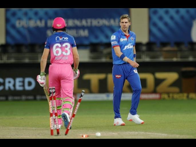 RR vs DC Latest News : Anrich Nortje bowled the fastest delivery in the history of IPL, RR-DC fight on social media, video | RR vs DC Latest News : अ‍ॅनरिच नॉर्ट्झेनं टाकला IPLमधील सर्वात वेगवान चेंडू; DC-RRयांची सोशल मीडियावर जुंपली, Video