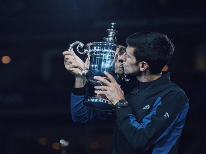 US Open 2018 : Novak Djokovic dismisses Del Potro to win 3rd US Open title | US Open 2018 : नोव्हाक जोकोव्हिचचा विक्रम; केली पीट सॅम्प्रासशी बरोबरी US Open 2018 : Novak Djokovic dismisses Del Potro to win 3rd US Open title | US Open 2018 : नोव्हाक जोकोव्हिचचा विक्रम; केली पीट सॅम्प्रासशी बरोबरी