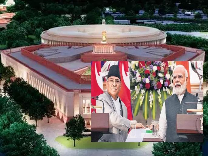 Anger in Nepal due to the photo of unbroken India in the new Parliament building, Pakistan also reacts angrily | नव्या संसद भवनातील अखंड भारताच्या फोटोमुळे नेपाळमध्ये रोष, पाकिस्तानचीही संतप्त प्रतिक्रिया Anger in Nepal due to the photo of unbroken India in the new Parliament building, Pakistan also reacts angrily | नव्या संसद भवनातील अखंड भारताच्या फोटोमुळे नेपाळमध्ये रोष, पाकिस्तानचीही संतप्त प्रतिक्रिया