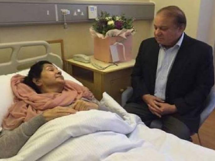 Nawaz Sharif's wife Begum Kulasum passes away | नवाज शरीफ यांच्या पत्नी बेगम कुलसुम यांचे निधन Nawaz Sharif's wife Begum Kulasum passes away | नवाज शरीफ यांच्या पत्नी बेगम कुलसुम यांचे निधन