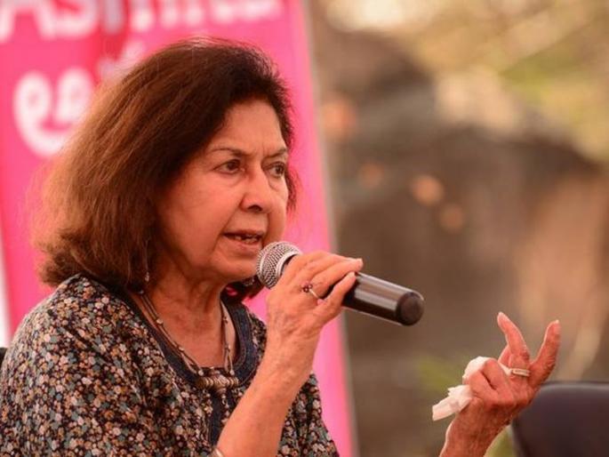 'Innocent Muslims are being killed every day in the country, now speak', nayantara sehgal says in mumbai | 'देशात दररोज निष्पाप मुस्लिमांना मारलं जातंय, आता बोलते व्हा' 'Innocent Muslims are being killed every day in the country, now speak', nayantara sehgal says in mumbai | 'देशात दररोज निष्पाप मुस्लिमांना मारलं जातंय, आता बोलते व्हा'