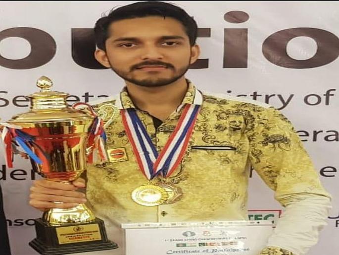 Nubair Shah Sheikh Gold in SAARC Chess Tournament | सार्क बुद्धिबळ स्पर्धेत नुबैरशाह शेखला सुवर्ण Nubair Shah Sheikh Gold in SAARC Chess Tournament | सार्क बुद्धिबळ स्पर्धेत नुबैरशाह शेखला सुवर्ण