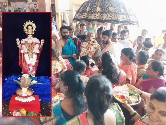 Installation of idol of Krishnaveni Mata in Datta Mandir area of Nrisimhwadi | नृसिंहवाडीतील दत्त मंदिर परिसरात कृष्णावेणी मातेच्या मूर्तीची प्रतिष्ठापना, पुढील दहा दिवस उत्सव Installation of idol of Krishnaveni Mata in Datta Mandir area of Nrisimhwadi | नृसिंहवाडीतील दत्त मंदिर परिसरात कृष्णावेणी मातेच्या मूर्तीची प्रतिष्ठापना, पुढील दहा दिवस उत्सव