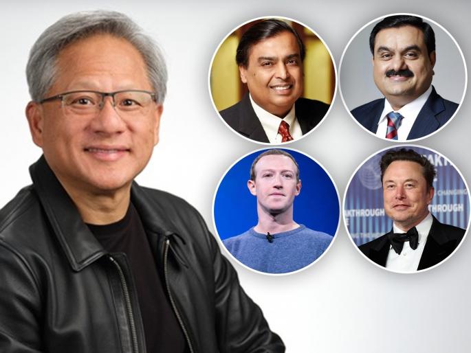 nvidia-corp-ceo-jensen-huang-once-a-waiter-beat-mukesh-ambani-jeff-bezos-and-elon-musk | एकेकाळी वेटर म्हणून काम केलं; आता अंबानी-अदानी-मस्क-झुकरबर्ग यांनाही मागे टाकलं...