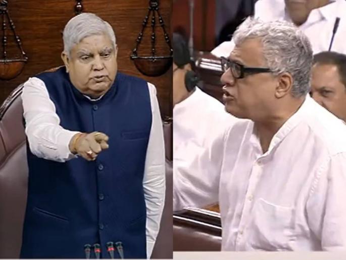 Parliament Monsoon Session Derek O Brien suspended from Rajya Sabha after verbal spat with Jagdeep Dhankhar for remainder of session | खासदार डेरेक ओब्रायन राज्यसभेतून निलंबित, अध्यक्ष जगदीप धनखड यांच्याशी वाद भोवला! Parliament Monsoon Session Derek O Brien suspended from Rajya Sabha after verbal spat with Jagdeep Dhankhar for remainder of session | खासदार डेरेक ओब्रायन राज्यसभेतून निलंबित, अध्यक्ष जगदीप धनखड यांच्याशी वाद भोवला!