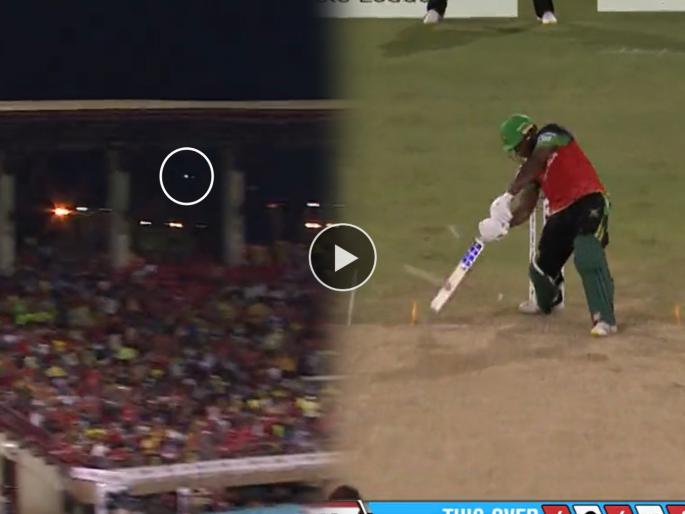 Odean Smith hits 5 sixes in single over in CPL 2022 watch video power hitting | Odean Smith 5 sixes: ओडियन स्मिथचा कहर! एकाच षटकात मारले पाच षटकार, पाहा Video
