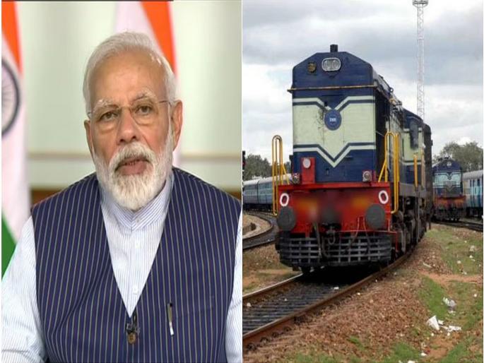 Govt clears two railway projects worth Rs 6,405 cr in Jharkhand, Karnataka and Andhra | ३ राज्यातील ७ जिल्ह्यांना मोदी सरकारचं गिफ्ट; ६४०० कोटींच्या रेल्वे प्रकल्पांना मान्यता Govt clears two railway projects worth Rs 6,405 cr in Jharkhand, Karnataka and Andhra | ३ राज्यातील ७ जिल्ह्यांना मोदी सरकारचं गिफ्ट; ६४०० कोटींच्या रेल्वे प्रकल्पांना मान्यता