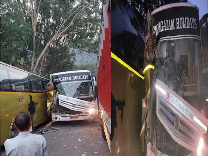 Mahabaleshwar trekkers bus going to Manali for training has met with an accident. | मनाली येथे महाबळेश्वर ट्रेकर्स, शिवेंद्रसिंहराजे रेस्क्यू टीमच्या गाडीला अपघात; सहाजण जखमी Mahabaleshwar trekkers bus going to Manali for training has met with an accident. | मनाली येथे महाबळेश्वर ट्रेकर्स, शिवेंद्रसिंहराजे रेस्क्यू टीमच्या गाडीला अपघात; सहाजण जखमी