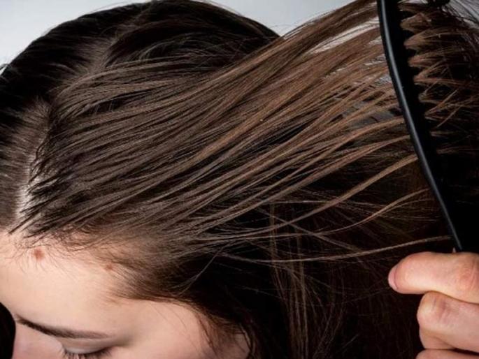 Beauty Tips : how to remove extra oil from hair and make hair silky | शाम्पू लावून केस धुतले तरी दुसऱ्याच दिवशी चिप्प चिप्प ऑईली होतात ? हा घ्या उपाय...