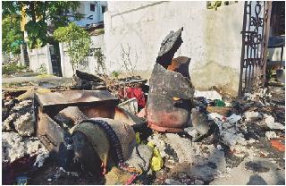 Cylinder blast in Ayodhya City | अयोध्यानगरात सिलेंडरचा स्फोट