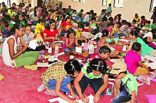 Students' spontaneous response to the Campus Club Art World Workshop | कॅम्पस क्लब कलाविश्व कार्यशाळेस विद्यार्थ्यांचा उत्स्फूर्त प्रतिसाद