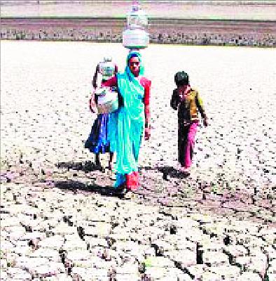 Damage and dry grass | धरण उशाला अन् कोरड घशाला