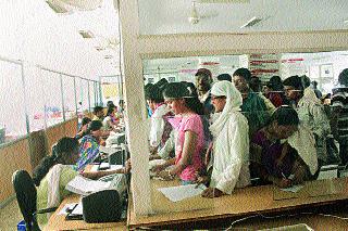 Shrimp Shrub on the Setu Amenities Center | सेतू सुुविधा केंद्रावर उडाली झुंबड Shrimp Shrub on the Setu Amenities Center | सेतू सुुविधा केंद्रावर उडाली झुंबड