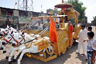 Vivekananda Rath Yatra arrival in the district | जिल्ह्यात विवेकानंद रथयात्रेचे आगमन