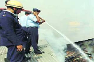 Giant fire | चाकणनजीक भीषण आग