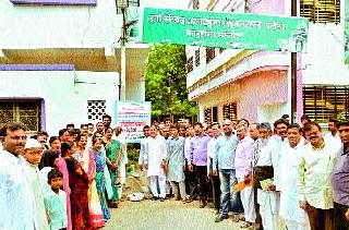 Open pavilion and cement road near Dashar in Pashwadi-Sahyadrinagar | पाशुवाडी-सह्याद्रीनगर येथील दर्ग्याजवळ खुले मंडप व सिमेंट रस्ता