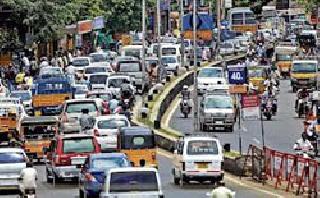 The problem of traffic congestion will increase | वाहतूककोंडीची समस्या वाढणार The problem of traffic congestion will increase | वाहतूककोंडीची समस्या वाढणार