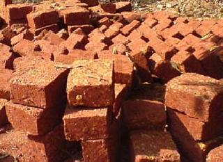 Encroachment of brickbats in the banks of the river Morna | मोर्णा नदीच्या पात्रात वीटभट्टय़ांचे अतिक्रमण