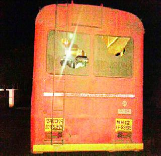 Stol | खांडज परिसरात एसटीवर दगडफे क Stol | खांडज परिसरात एसटीवर दगडफे क