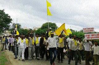 Morcha for the implementation of Dhangar community reservation | धनगर समाजाचा आरक्षण अंमलबजावणीसाठी मोर्चा