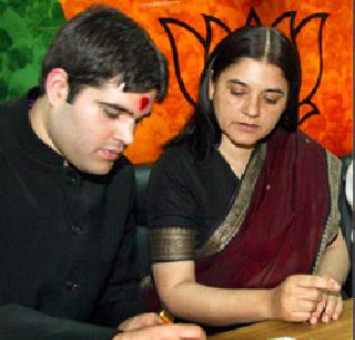 Maneka Gandhi's batting for Varun Gandhi's post of Chief Minister | वरुण गांधींच्या मुख्यमंत्रीपदासाठी मनेका गांधींची बॅटिंग