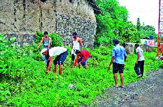 Village Cleanliness from Ganeshotsav Board | गणेशोत्सव मंडळाकडून ग्रामस्वच्छता Village Cleanliness from Ganeshotsav Board | गणेशोत्सव मंडळाकडून ग्रामस्वच्छता