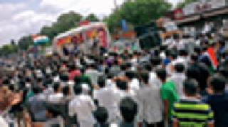 Independence Day rally by Jan Sangramam | जनसंग्रामतर्फे स्वातंत्र्यदिनी रॅली