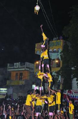 Govind enthusiasm Shigella | गोविंदांचा उत्साह शिगेला