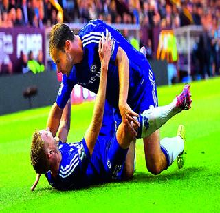 Chelsea thrill from behind | पिछाडीवरून चेल्सीची मुसंडी