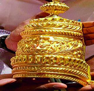 Tulja Bhawanimala Gold Gold Gold | तुळजा भवानीला सव्वा किलोचा सुवर्णमुकुट Tulja Bhawanimala Gold Gold Gold | तुळजा भवानीला सव्वा किलोचा सुवर्णमुकुट