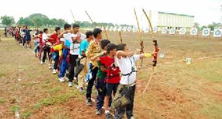 Start of state-level archery competition | राज्यस्तरिय धनुर्विद्या स्पर्धेला प्रारंभ