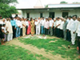 Bhumipujan of the cultural hall in Ramana Maroti division | रमणा मारोती प्रभागात सांस्कृतिक सभागृहाचे भूमिपूजन