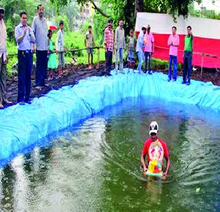 Artificial insemination lake at Panvel | पनवेलमध्ये कृत्रिम विसजर्न तलाव