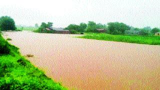 Water in houses due to heavy rains in Sonagiri | सोनगिरी येथे मुसळधार पावसामुळे घरांमध्ये पाणी