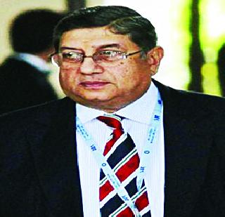 Until then, Srinivasan was not the president of the BCCI | ..तोर्पयत श्रीनिवासन यांना बीसीसीआयचे अध्यक्षपद नाही