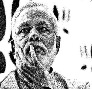 Within a hundred days, Modi laughs out | शंभर दिवसांतच मोदीलाट ओसरली