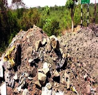 Daburge dumping in Navi Mumbai | नवी मुंबईत डेब्रिजचे डम्पिंग