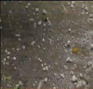 Hailstorm in the vicinity of Vallabhnagar, banana | वल्लभनगर, केळीवेळी परिसरात गारपीट