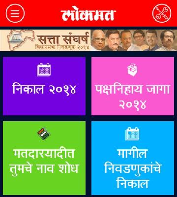 See election results in Lokmat's mobile app | निवडणूक निकाल बघा लोकमतच्या मोबाईल अ‍ॅपवर