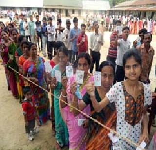 Thane district has 43 percent voting | ठाणे जिल्ह्यात ४३ टक्के मतदान